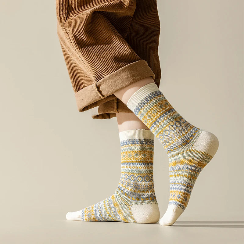 Autumn and Winter Warm Thick Knit Socks